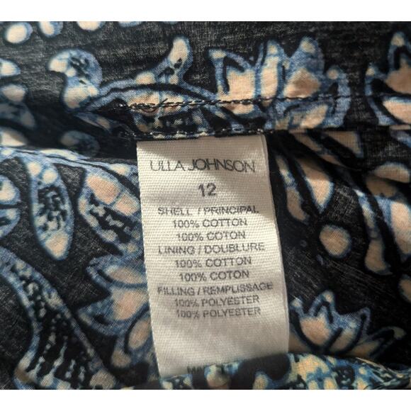 Ulla Johnson Blue and Black Midi Dress NWT - Picture 7 of 8